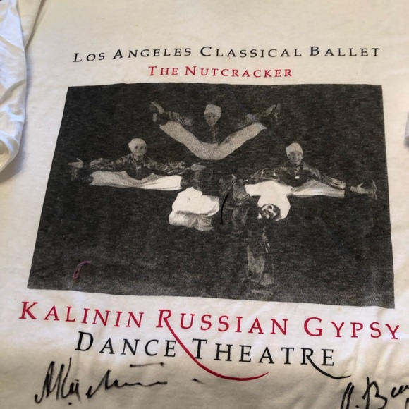 Autographed Kalinin Russian Gypsy Dance Theatre Nutcracker Shirt - Picture 4 of 14